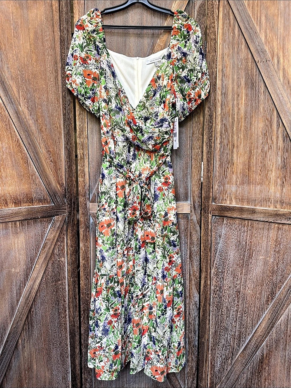 Julia Jordan Floral Midi Dress in Multicolor Size 10 NWT